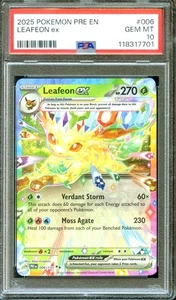 PSA 10 - Leafeon ex 006/131 Prsimatic Evolutions - Pokemon - Picture 1 of 1