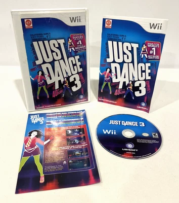 JUST DANCE 3 NINTENDO WII 40+ HIT TRACKS W/ INSTRUCTION BOOKLET 2011 UBISOFT - Image 1 of 4
