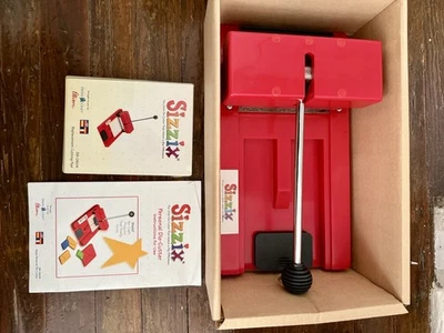 Sizzix Original Red Personal Die Cutter Machine w/ originals –Unused Vintage - Image 1 of 4