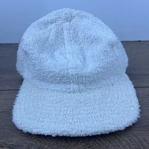 Terry Cloth White Hat Terry Adjustable Hat White Hat Adjustable White Adult Hat - Picture 1 of 12
