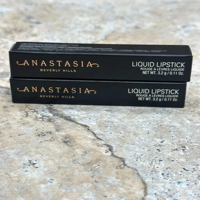Lot Of 2 Anastasia Beverly Hills Liquid Lipstick Grim 3.2 g 0.11 oz NIB - Image 1 of 4