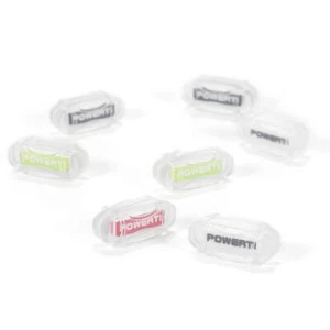 POWERTI Pack of 7 Tennis Vibration Dampener Shock Grooved structure G5U7 - Picture 1 of 7