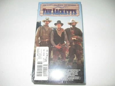 NEW THE SACKETTS by Louis L'Amour VHS 1991 Sam Elliott Tom Selleck Jeff Oste  - Image 1 of 3