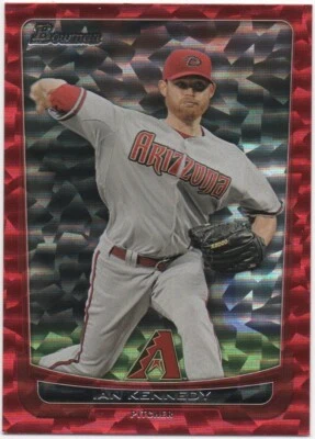 2012 Bowman Baseball IAN KENNEDY /25 Red Ice #107 Diamondbacks Foto 1 de 2