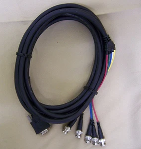 Liberty Wire & Cable LWC E-VGAM-5BNCM  15 ft Male VGA to MALE BNC RGBHV adapter - Picture 1 of 10