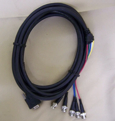 Liberty Wire & Cable LWC E-VGAM-5BNCM  15 ft Male VGA to MALE BNC RGBHV adapter - Image 1 of 4