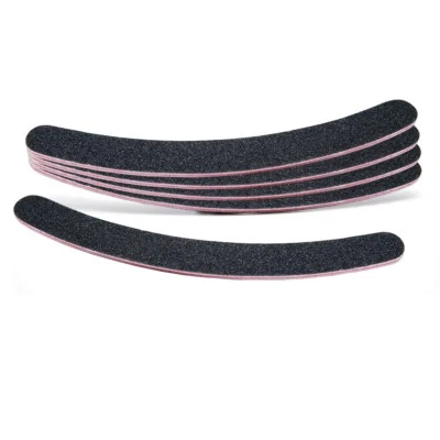 EuBeCos Profi Nagel Feile Schwarz Gebogen verschiedene Körnungen MADE IN GERMANY