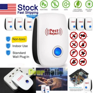 Ultrasonic Pest Insect Rodent Repeller Electronic Plug-In Mice Rat Cockroach Bug - Picture 1 of 21