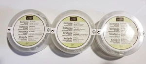 3 paquetes. Estampación de botones de diseñador facetados vintage estampados ¡RETIRADO!! - Imagen 1 de 2
