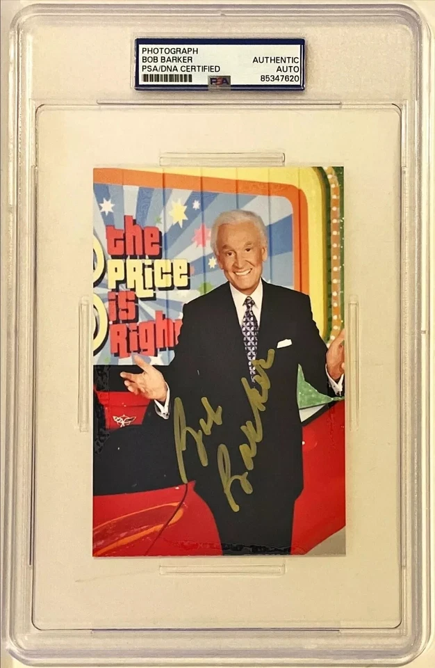 📺Bob Barker ⭐️The Price Is Right Signed ✍️Auto 4x6 Photo PSA/DNA Slabbed🎥; - Image 1 of 1
