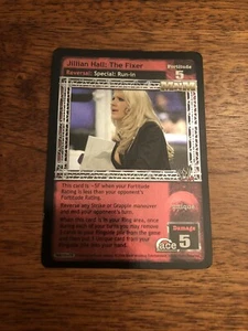 2006 WWE Raw Deal CCG Jillian Hall: The Fixer V 19 Foil Card - Reversal! - Picture 1 of 2