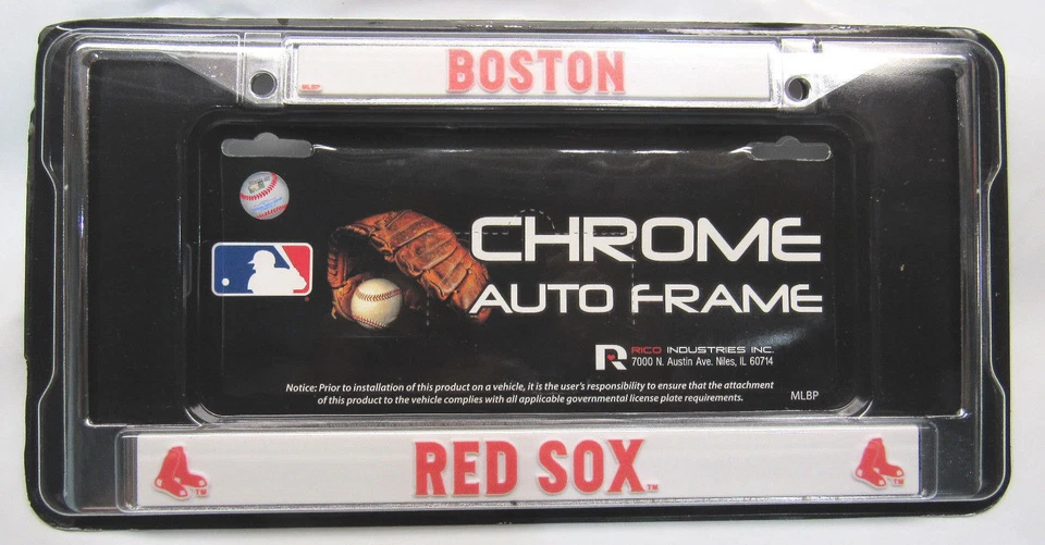 MLB Chrome License Plate Frame by Rico Industries -Select- Team Below - Image 1 of 1