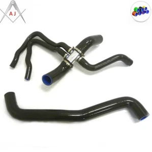 Black For 1997-2002 2001 Ford Expedition 5.4L 4WD Silicone Radiator Hoses Kit - Picture 1 of 3