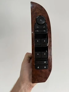 07-13 Chevy GMC Tahoe Yukon Wood Grain Bosch 15906881 Driver Side Master Switch - Foto 1 di 6