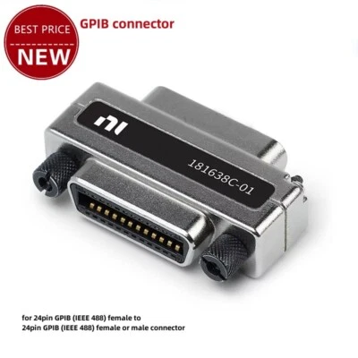 GPIB Adapter TYPE XA 181638-01 GPIB Connector for 24Pin GPIB Female to Female - Image 1 of 2