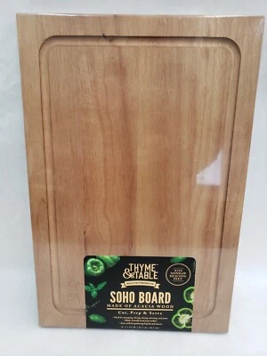 NEW SEALED THYME & TABLE ACACIA WOOD SOHO CUTTING BOARD 18 x 12 CHOPPING BLOCK - Image 1 of 3