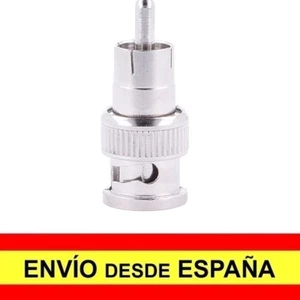 Adaptador Conector CCTV Macho BNC COAXIAL TIPO RF a RCA Audio Plateado a4114 - Imagen 1 de 4