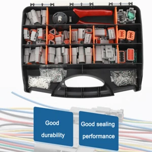 438-teiliges Deutsch DT Stecker-Set mit Original Deutsch Crimpzange Auto Marine - Bild 1 von 12