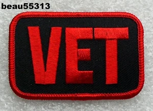 ⭐MILITARY ARMY MARINES NAVY AIR FORCE "VET" GREAT FOR INDIAN HARLEY VEST PATCH - Picture 1 of 1