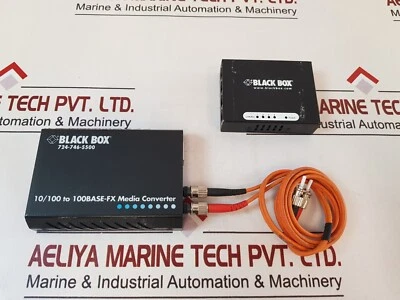 Interruptor convertidor de medios base-fx Black Box 10/100 a 100 DC 12V/1A Foto 1 de 4