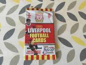 Futera  Liverpool 1999 Football Trading card sealed packet 5 Cards