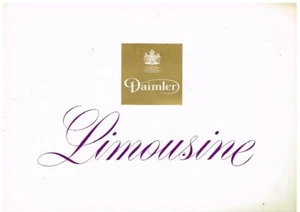 DAIMLER DS420 LIMOUSINE ORIGINAL 1968 FACTORY UK SALES BROCHURE & COLOUR CHART - Picture 1 of 1