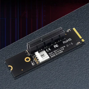 NGFF M.2 To PCI-E 4X Riser Card Static Bag Packaging Convert Adapter Card - Afbeelding 1 van 11