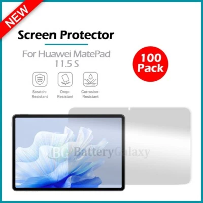 100-Pack LCD Clear HD Screen Shield Protector for Android Huawei MatePad 11.5 S - Image 1 of 4