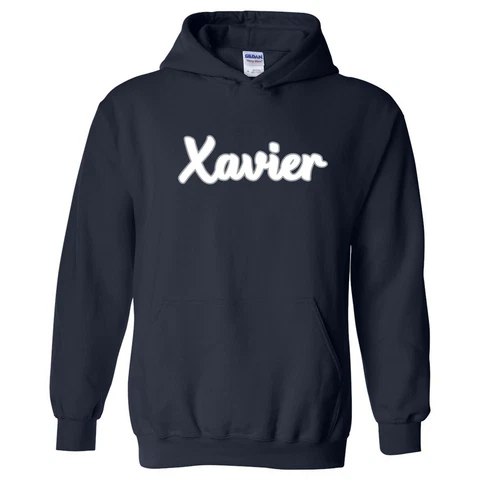 Xavier Musketeers Basic Script - Team Color Hoodie - Navy Cover