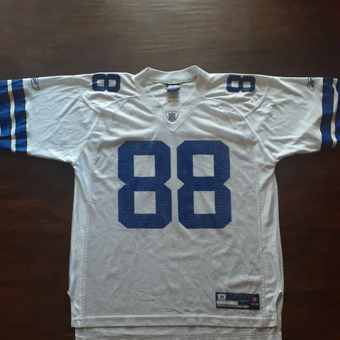 Reebok NFL On Field #88 Dez Bryant Dallas Cowboys Men's Size L White Jersey Cover