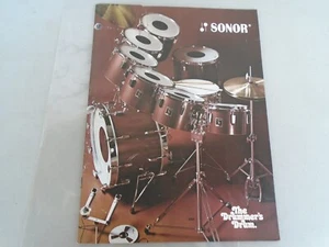 VINTAGE 1977 SONOR PHONIC DRUM BINDER CATALOG-THE DRUMMER'S DRUM-VG! - Picture 1 of 5