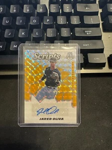 Jared Oliva 2021 Mosaic Scripts Auto PIRATES/ANGELS & Mosaic Prizm. - Picture 1 of 2