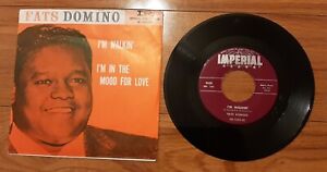 Fats Domino 45 I'm In the Mood For Love / I'm Walkin' 5428 ex w picture sleeve