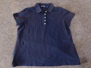 Izod Womens Blouse Large blue polo button classic casual top - Picture 1 of 12