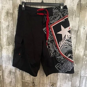 Famous stars & straps red and black shorts - Picture 1 of 9