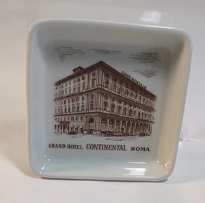 Vintage Ashtray Tip Tray Hotels Ritz & Sporting Roma Mark Richard Ginori Italy - Picture 1 of 7
