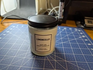White Barn Limoncello Scented Candle 7 oz Jar Made with Natural Essential Oils - Picture 1 of 3