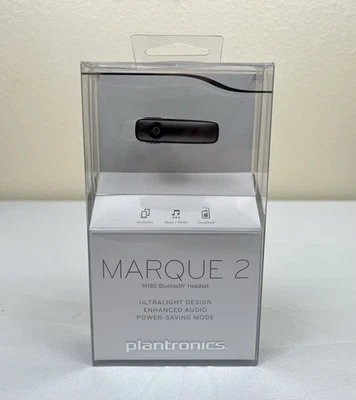 Plantronics Marque 2 M180 Bluetooth Headset Lightweight Black New Sealed - Image 1 of 4
