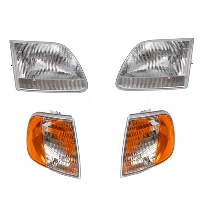 Faróis e luzes de estacionamento/sinal para 97-03 F-150 e 97-02 Expedition - Imagem 1 de 4