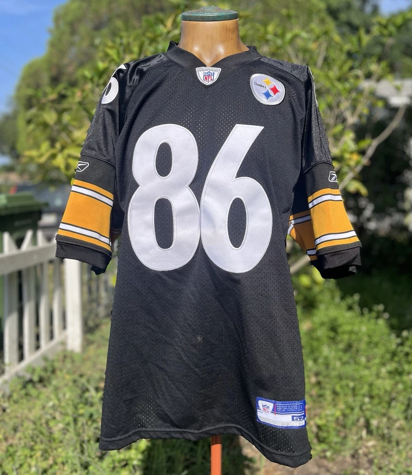 Camiseta de Colección Hines Ward #86 Cosida Pittsburgh Steelers NFL Reebok Talla 52 Grande Foto 1 de 4