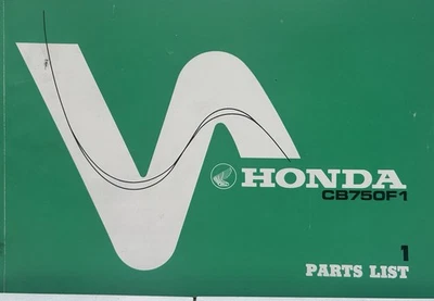 HONDA CB750F1 GENUINE ORIGINAL PARTS MANUAL 1975 - Image 1 of 4