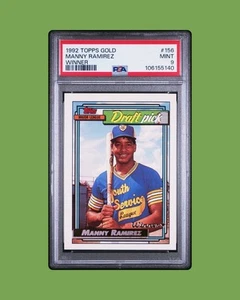 1992 Topps GOLD Winner 🪙 Manny Ramirez #156 (RC) 🔥PSA 9 - Picture 1 of 7