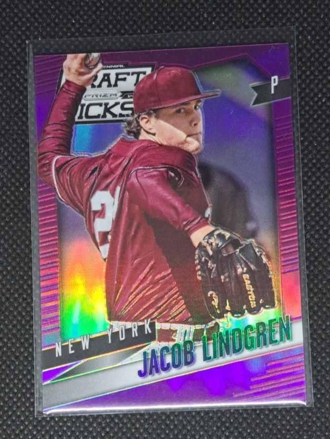 2014 Panini Prizm Perennial Draft Picks Purple Prizm /149 Jacob Lindgren #76 - Image 1 of 2