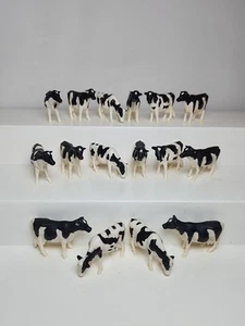 Vtg 90s ERTL 1/64 Farm Country Holstein Dairy Cows Lot of 16 Diorama Display - Picture 1 of 7