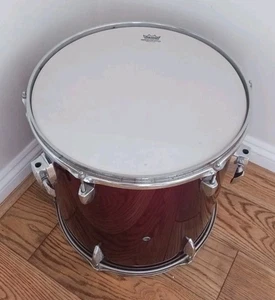 17" H x 161/2" Dia. Floor Tom Tom Drum Fitted With Remo Ambassador Skins - Picture 1 of 12