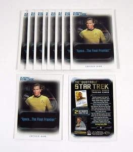 Lote de (10) 2004 Rittenhouse The Quotable Star Trek Original Ser Tarjeta Promocional (P1) - Imagen 1 de 3