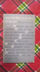 "Representative Poems" Edited by Donald Peet.  Softcover book from 1964 - Foto 1 di 2