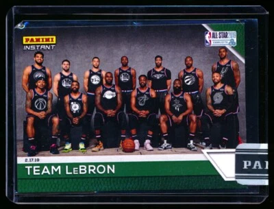 2018-19 PANINI INSTANT LEBRON JAMES DWYANE WADE FINAL ALL-STAR TEAM GREEN #3/10! - Image 1 of 2