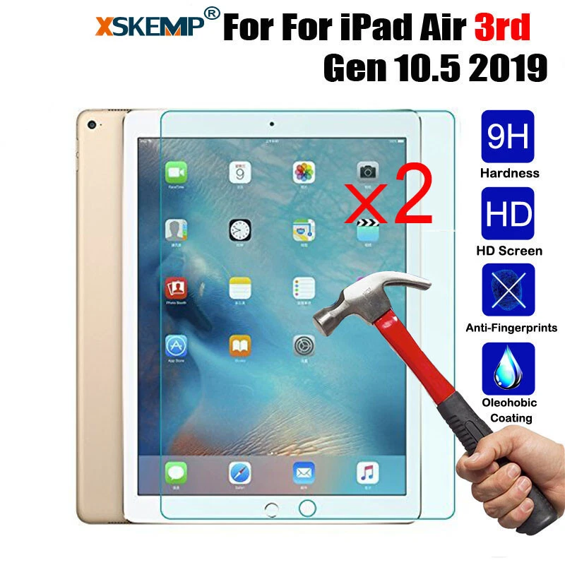 2Pcs Tempered Glass Screen Protector For Apple iPad Air 3rd Generation Pro 10.5 - Image 1 of 4