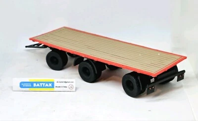 # 1/43 RIMORCHIO a 3 ASSI VOLTA CORRETTA BARTOLETTI by BATTAX x IXO/deagostini# - Immagine 1 di 2